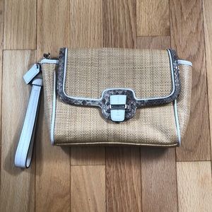 Coach Raffia Clutch